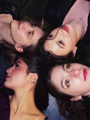 The Happy Hour Collection modeled by Shea Stolarz, Ana Maiorano, Chloe LaBel, and Alexandria Romano.