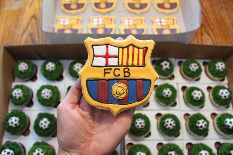 Barcelona Futbol Sugar Cookies