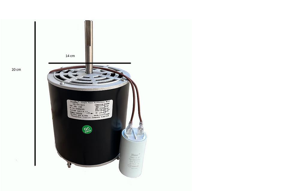 Miniatura: Motor do ventilador  monofásico 1/4 CV