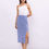 Thumbnail: Slit skirt-blue flowers