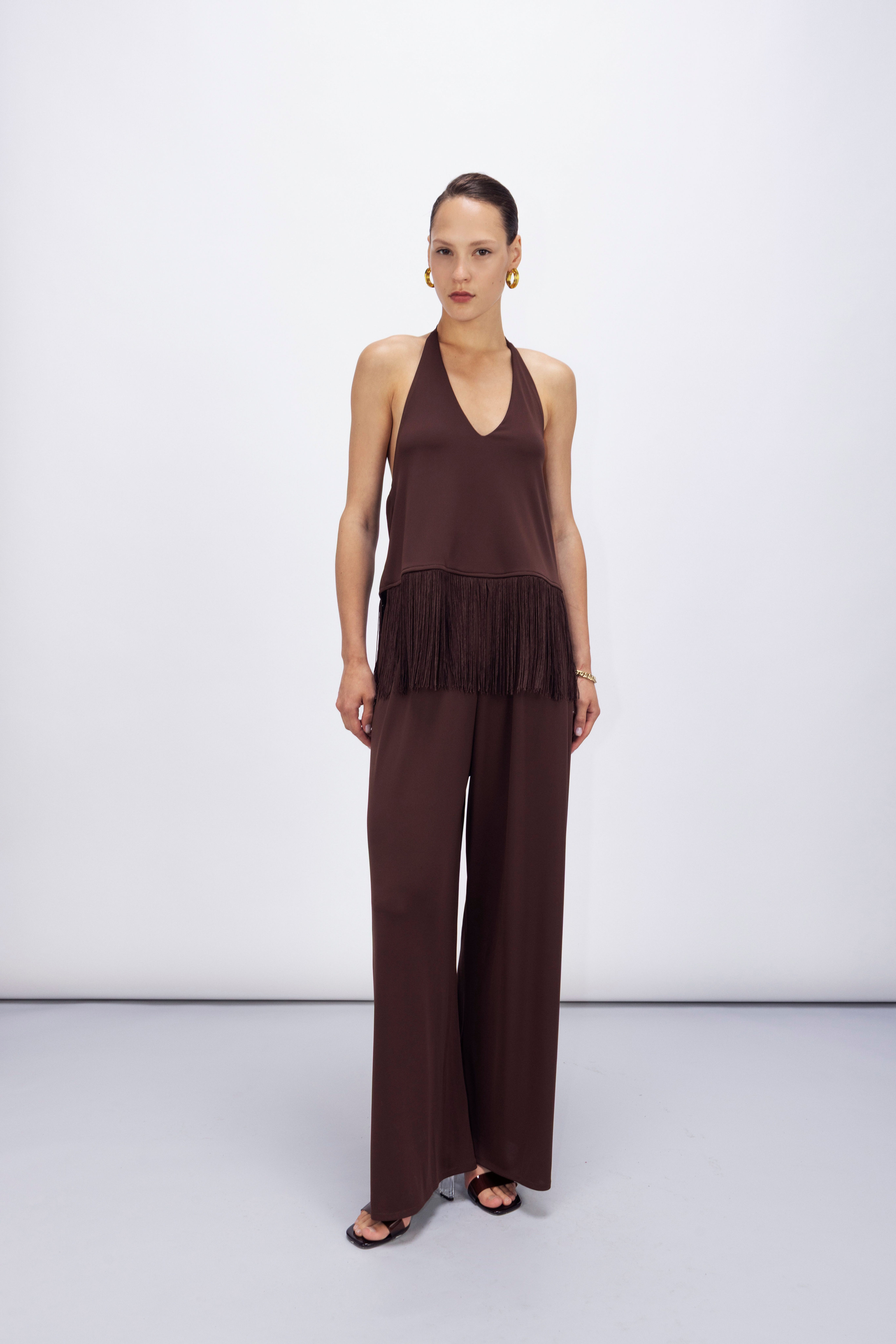 Fringe Set-brown