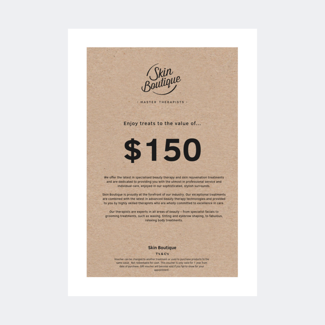 150 Gift Voucher Skin Boutique
