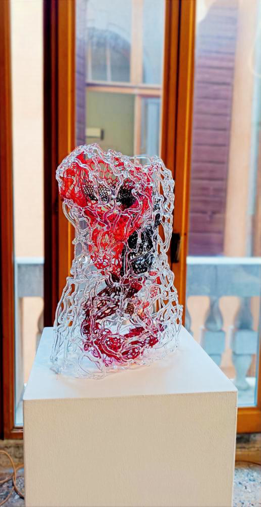 Chiharu Shiota, A Body of Memory, 2026, Vetro, Ca’ Tron, Glasstress 2026. Venezia