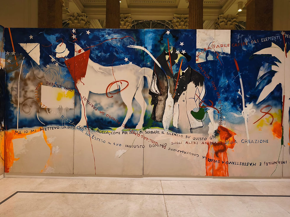 Mario Schifano, Retrospettiva al Palazzo delle Esposizioni, Roma.Mario Schifano, Retrospettiva al Palazzo delle Esposizioni, Roma.