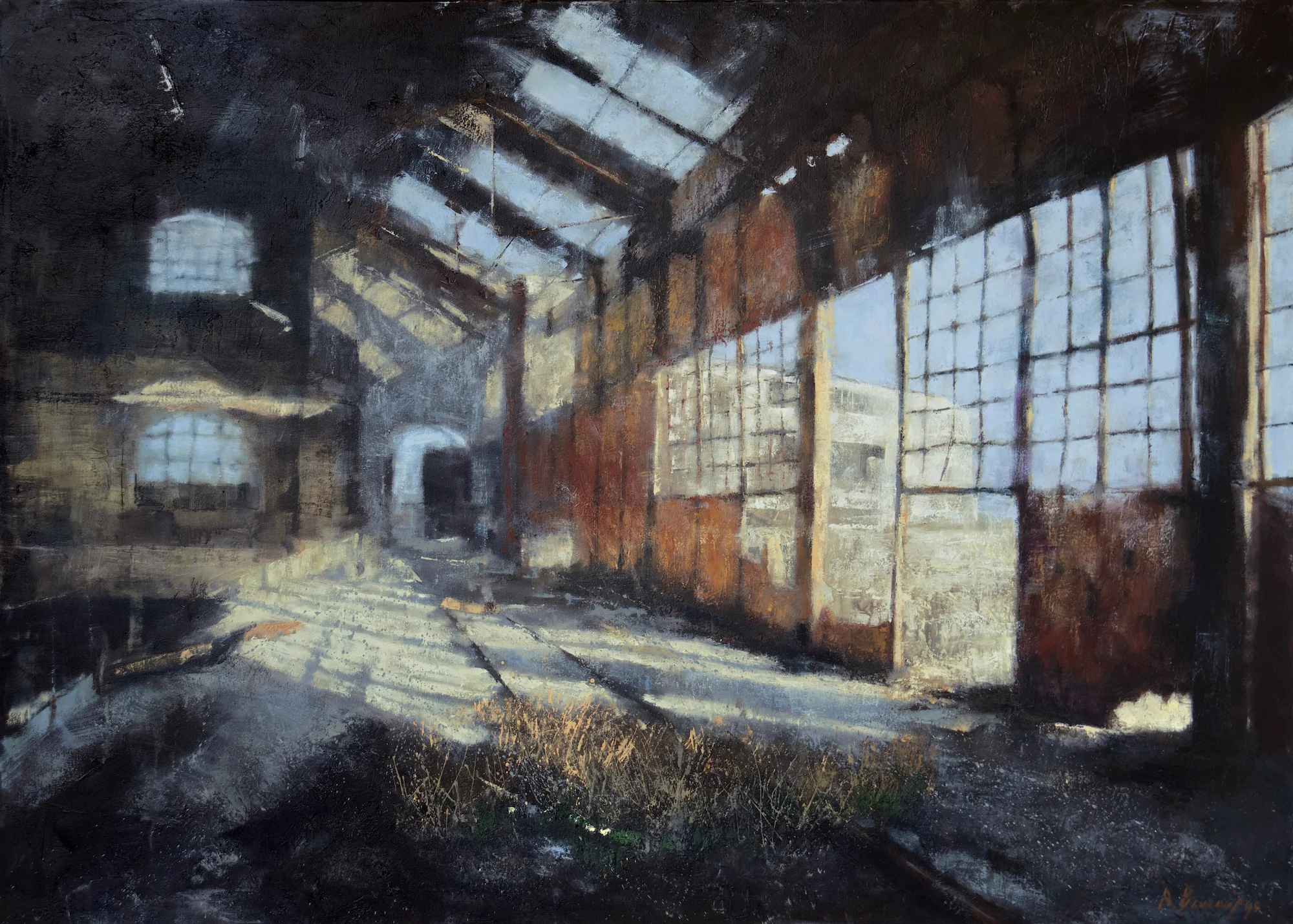 Artwork by Andreas Ventouris - Contemporary Painting - Factory
