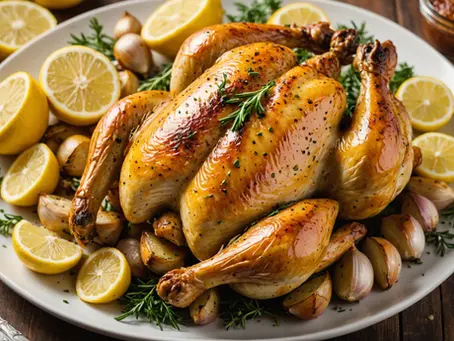 Get Ready to WOW Your Guests with Our How-To Guide for Perfect Soulfood Style Garlic-Lemon Pepper Roasted Chicken Just in Time for Thanksgiving!
