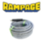 Rampage 50 foot smooth gray three eighths inch single wire 4300 PSI hose from Wash Works Supply built for pros needing flexib
