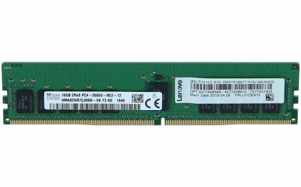 Kit RAM DDR4 32GB (2x16GB) ECC RDIMM 3200MHz Lenovo 5M30V06904, vista frontale