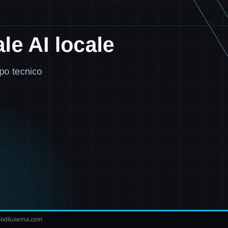 Costo reale AI locale: elettricità, GPU e tempo tecnico