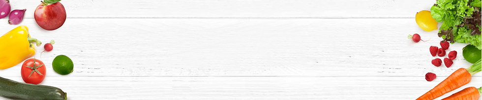 Produce on White Table background