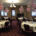 Road House dining with balloons