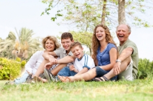 Family in Park
