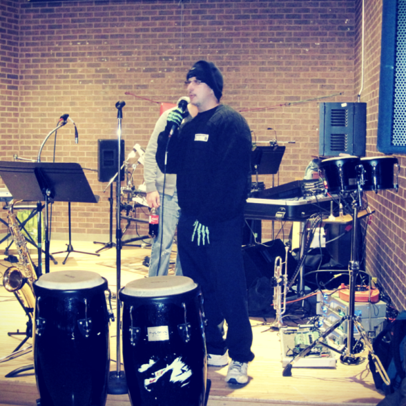 PINKY TAKES THE STAGE AT A BIST HALLOWEEN PARTY IN 2012