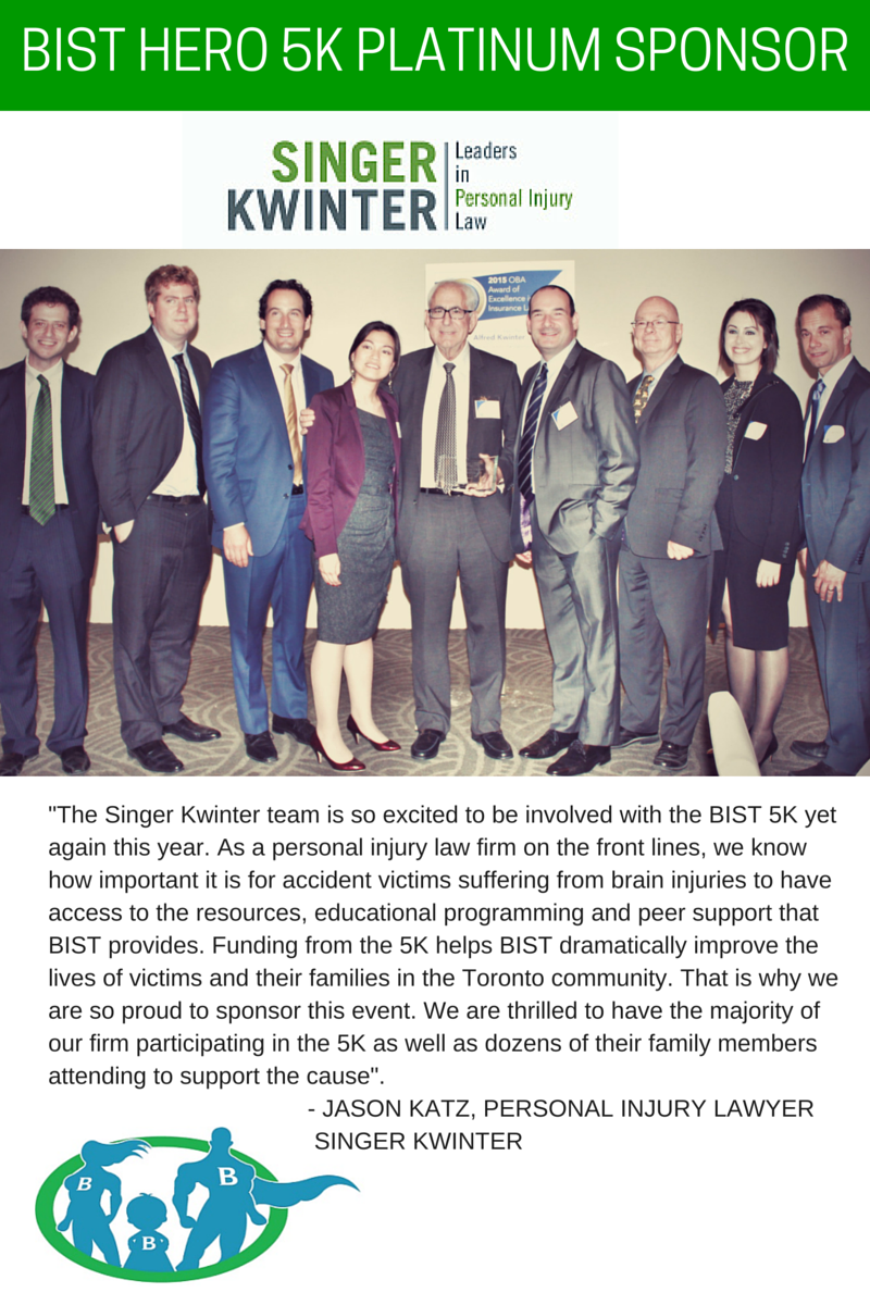 BIST RUN PLATINUM SPONSOR SINGER KWINTER