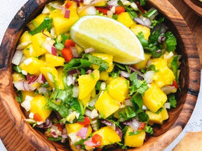 Fresh Mango Lime Salsa | Easy Vegan Recipe