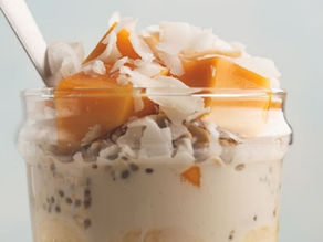 Mango Coconut Overnight Oats | Easy Vegan Breakfast Idea