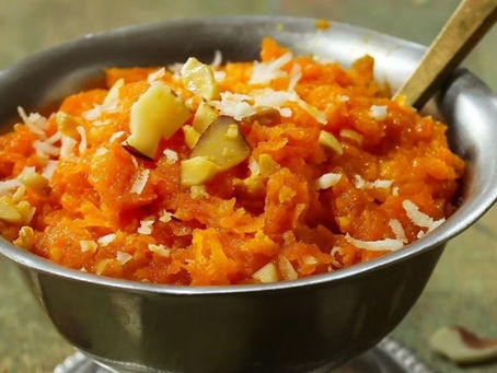 Gajar Halwa with Cashews and Coconut | Easy Vegan Dessert Recipe