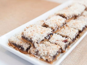 Toasted Coconut Date Brownie Bars | Easy Vegan Dessert Idea