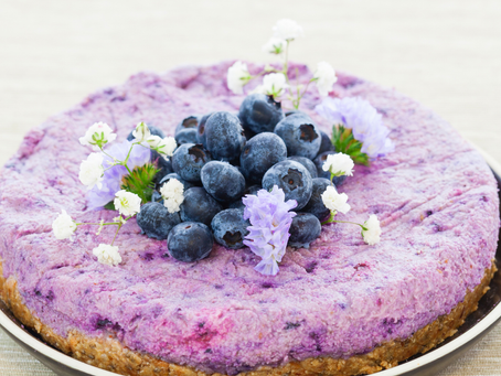 No-Bake Blueberry-Almond Cream Cake | Plantsy Vegan Eats