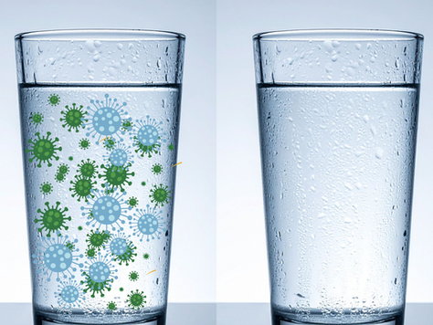 Contaminated Water vs Clean Water