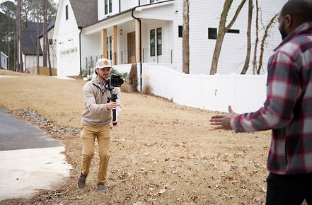 Me filming an agent on camera