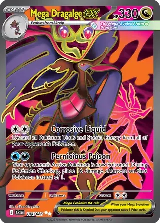 104/086 Mega Dragalge Ex (CRI)
