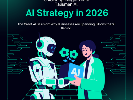 An image of a human and an AI agent discussing AI strategy