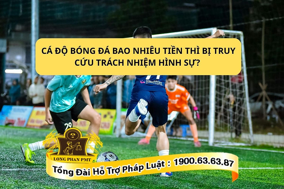 Cá độ bóng đá là hành vi đánh bạc trái phép