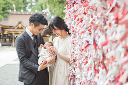 滋賀県の新築のお家と多賀大社でお宮参り出張写真撮影