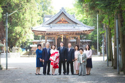 滋賀県愛荘町でのお宮参り撮影のお写真