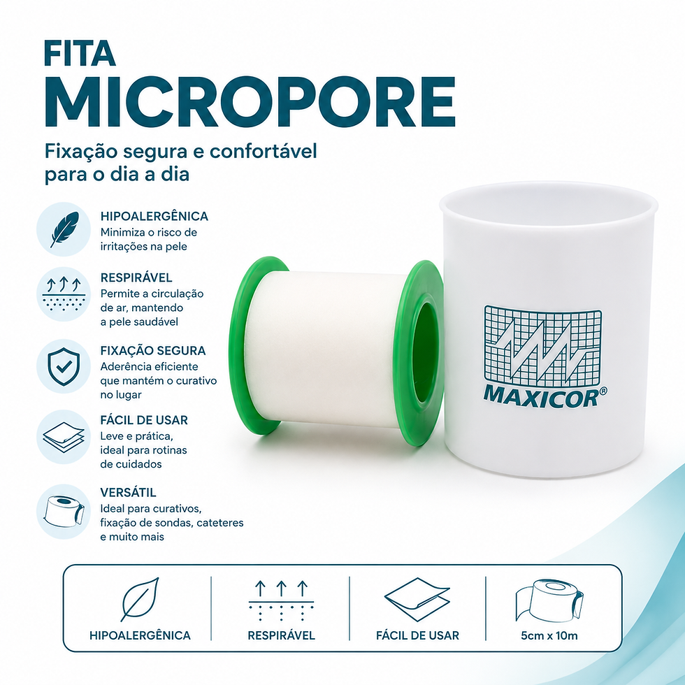 Miniatura: Micropore Fita Hipoalergenica 5,0cmx10m Maxicor