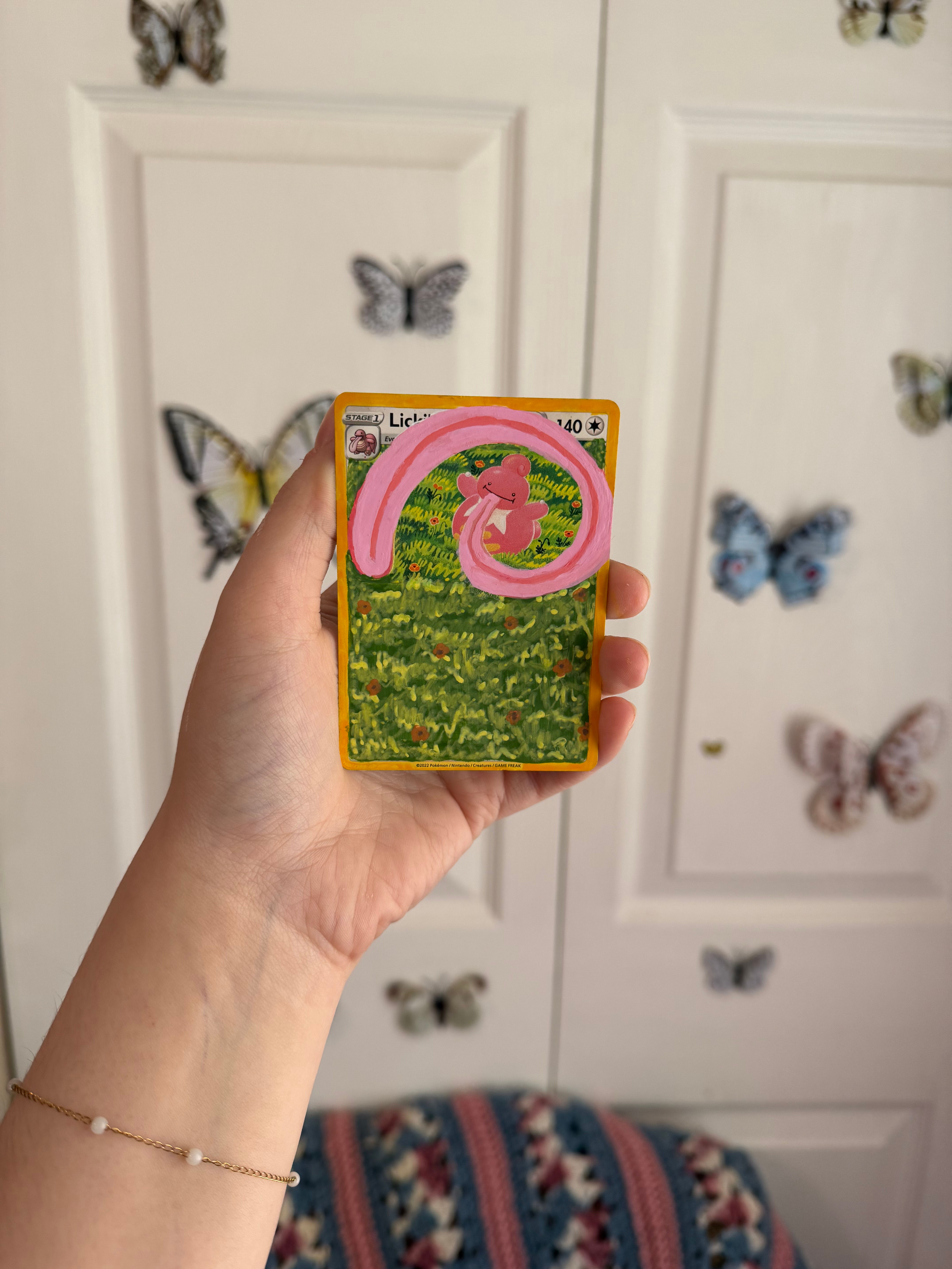 Lickylick Custom Hand Painted Card