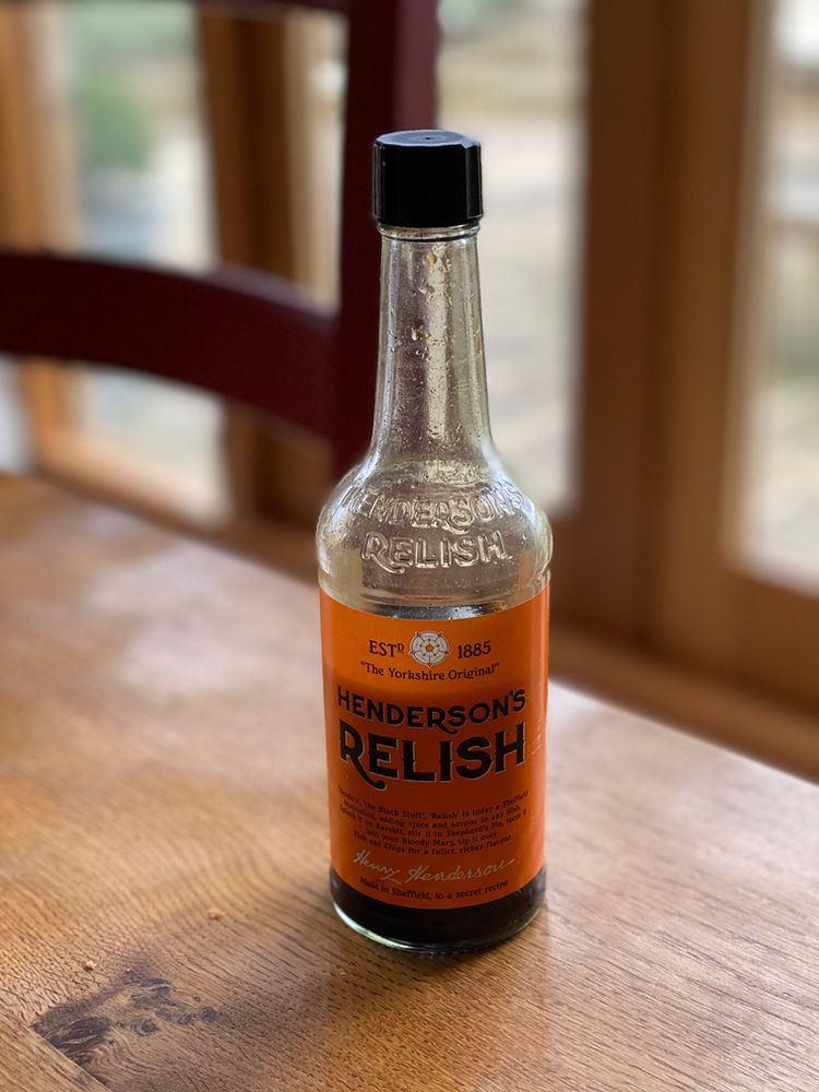Henderson’s Relish “Like Worcester Sauce but a million times better”