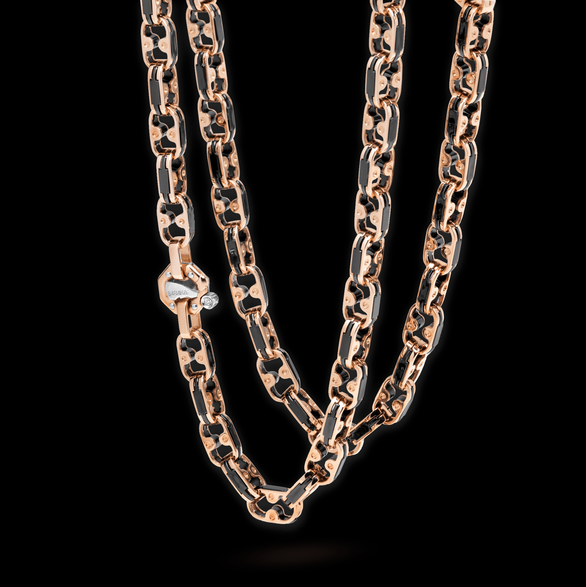 Cyborg Ceramic Necklace GC22151 | Barakà Men's Luxury Jewelry