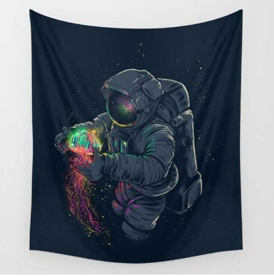 Astronaut's Wonder Tapestry/ Wall hanging