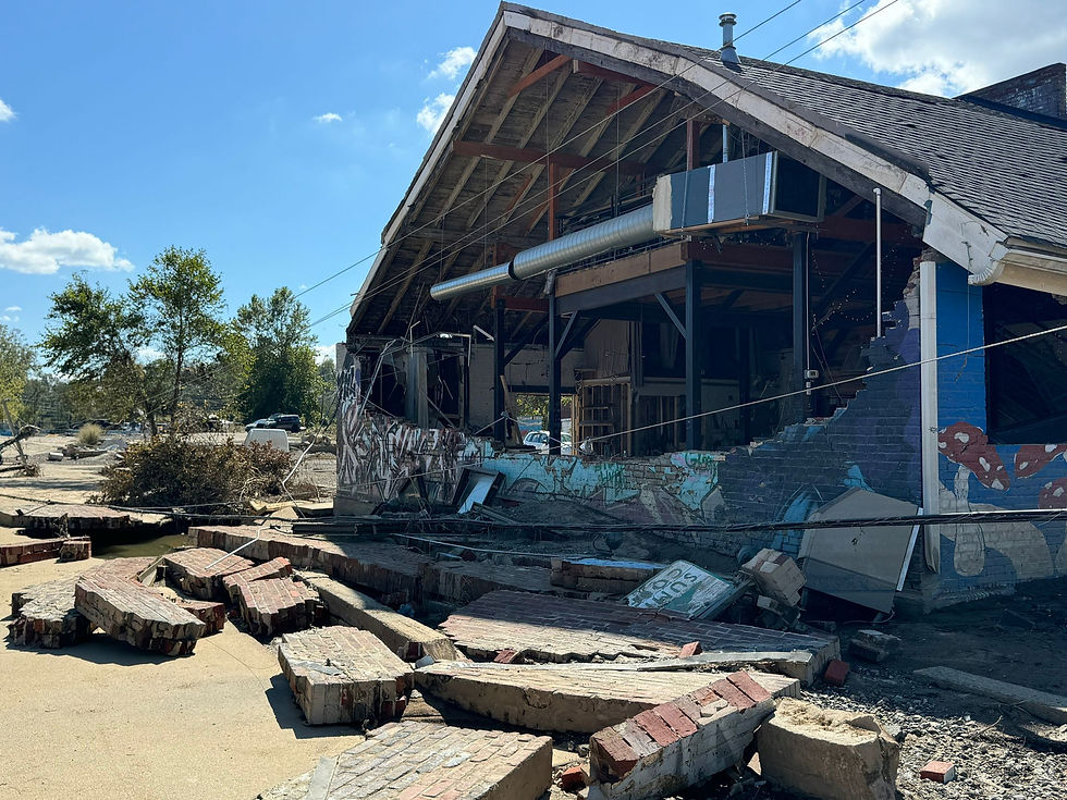 More devastation along the river