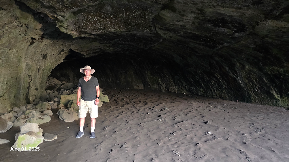 Entering the Lava Tube