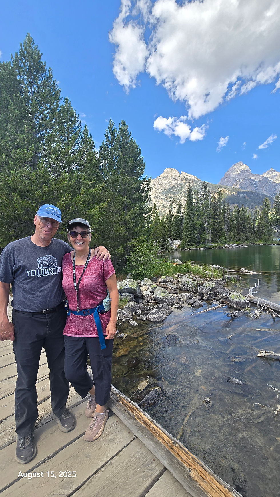 Mission accomplished — Captain Taggart (aka David) and his trusty lieutenant at Taggart Lake