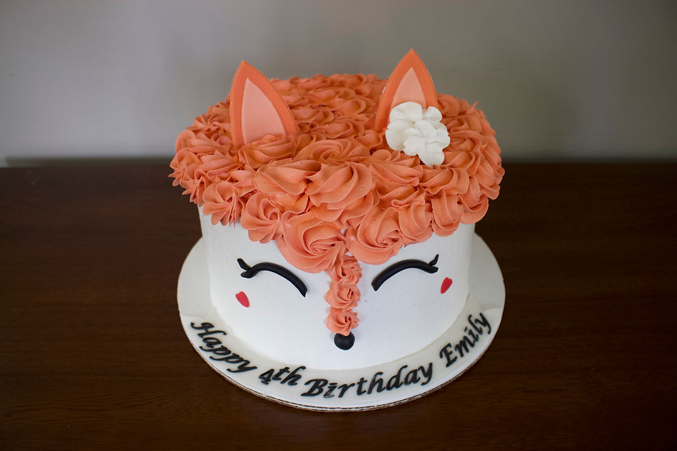Woodland Fox cake