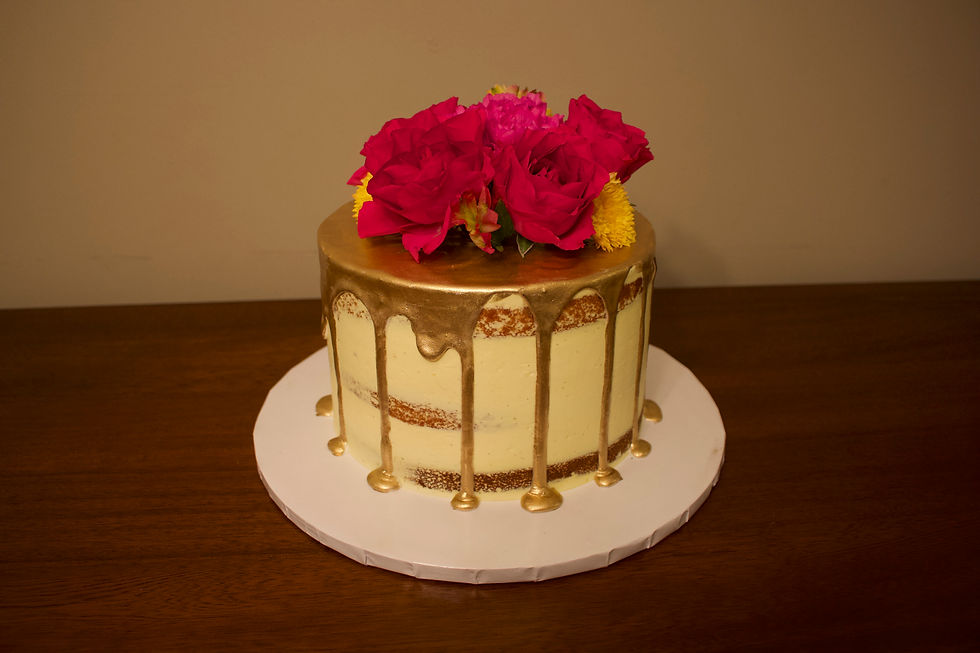 Naked drip cake