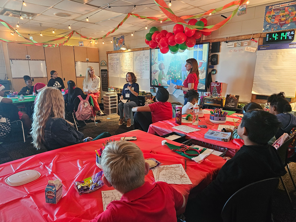 Children learn why Christmas is all about the birth of Jesus