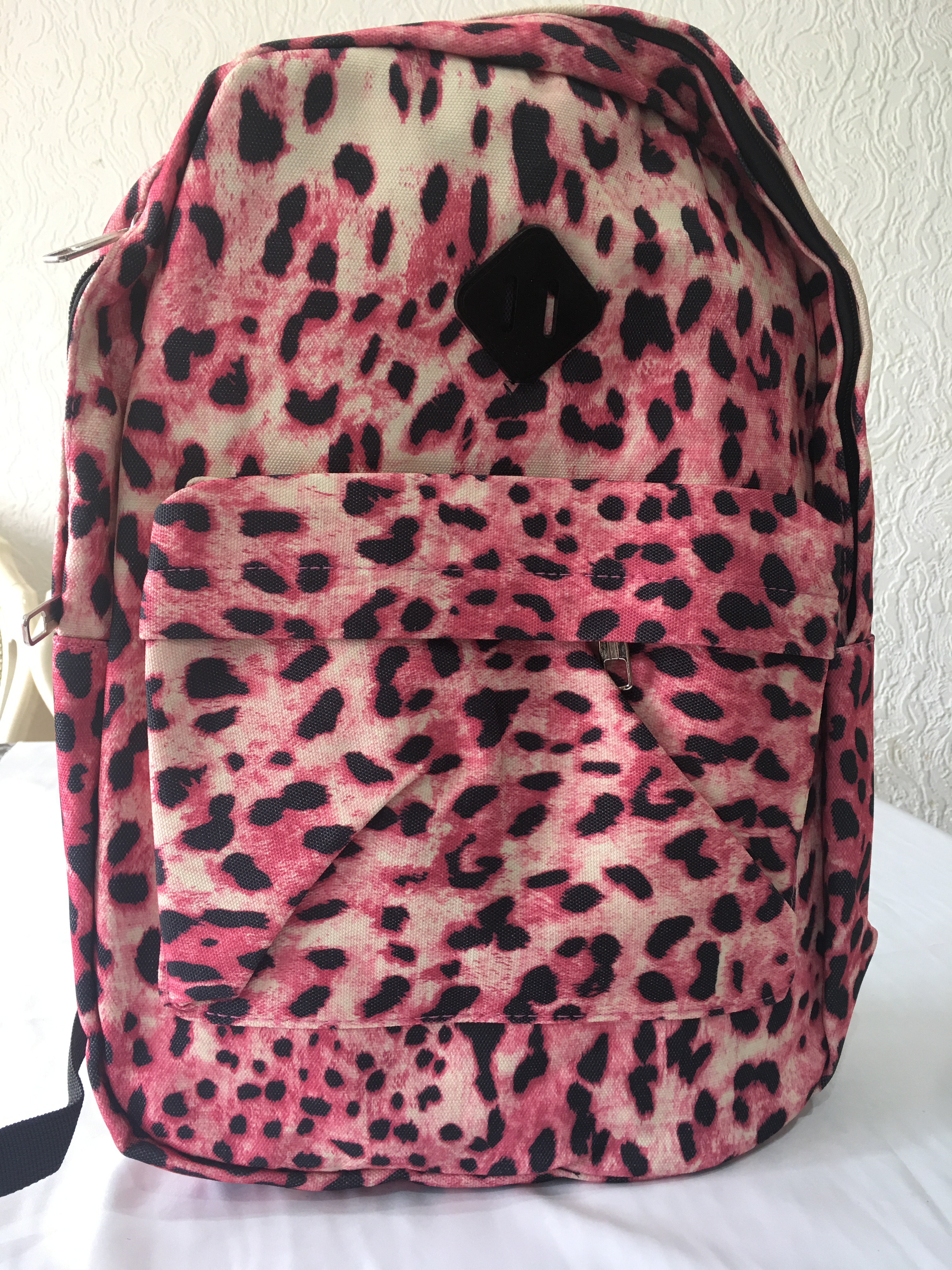 pink leopard print bag