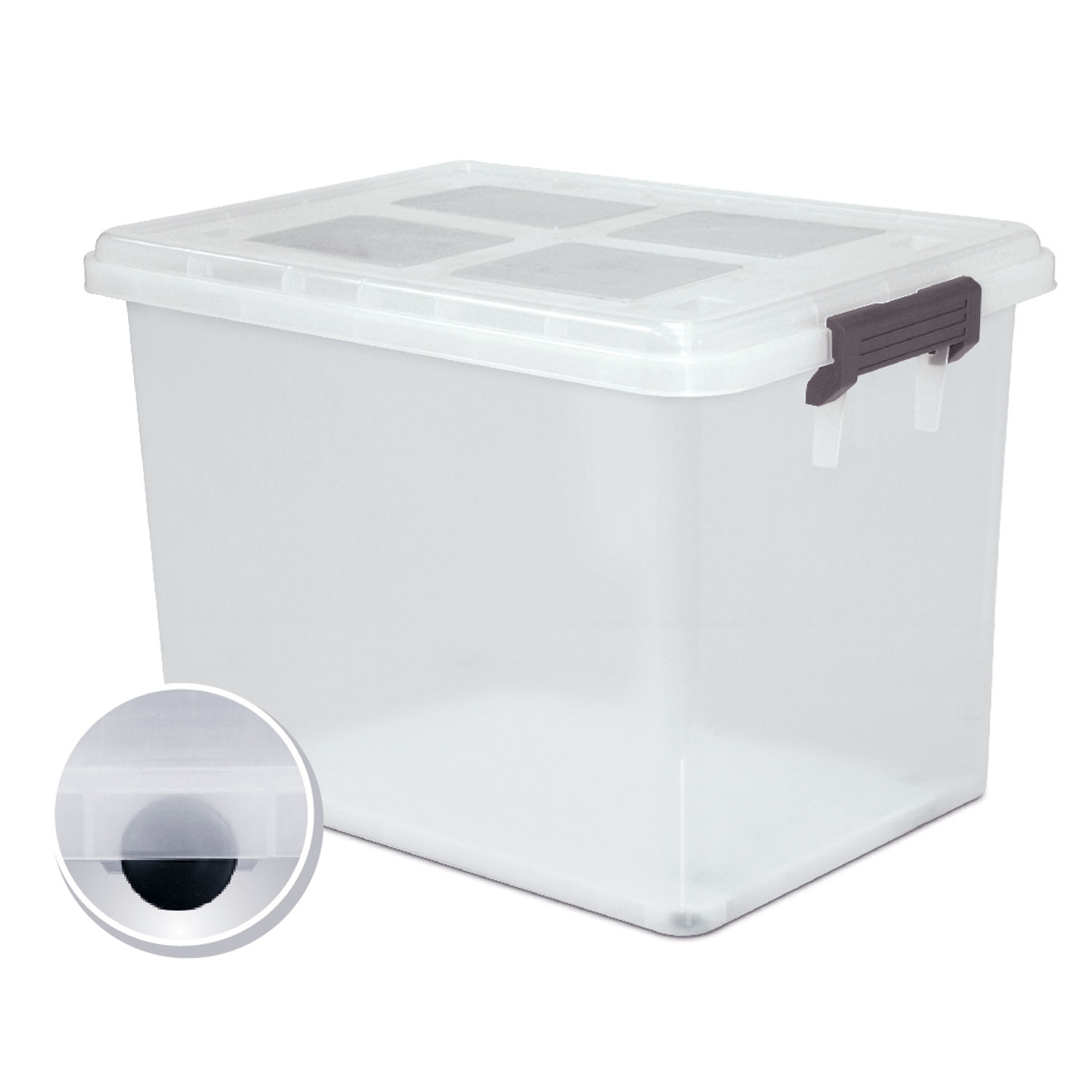 1865/70H 有轆透明衣物箱 STORAGE CONTAINER WITH WHEELS