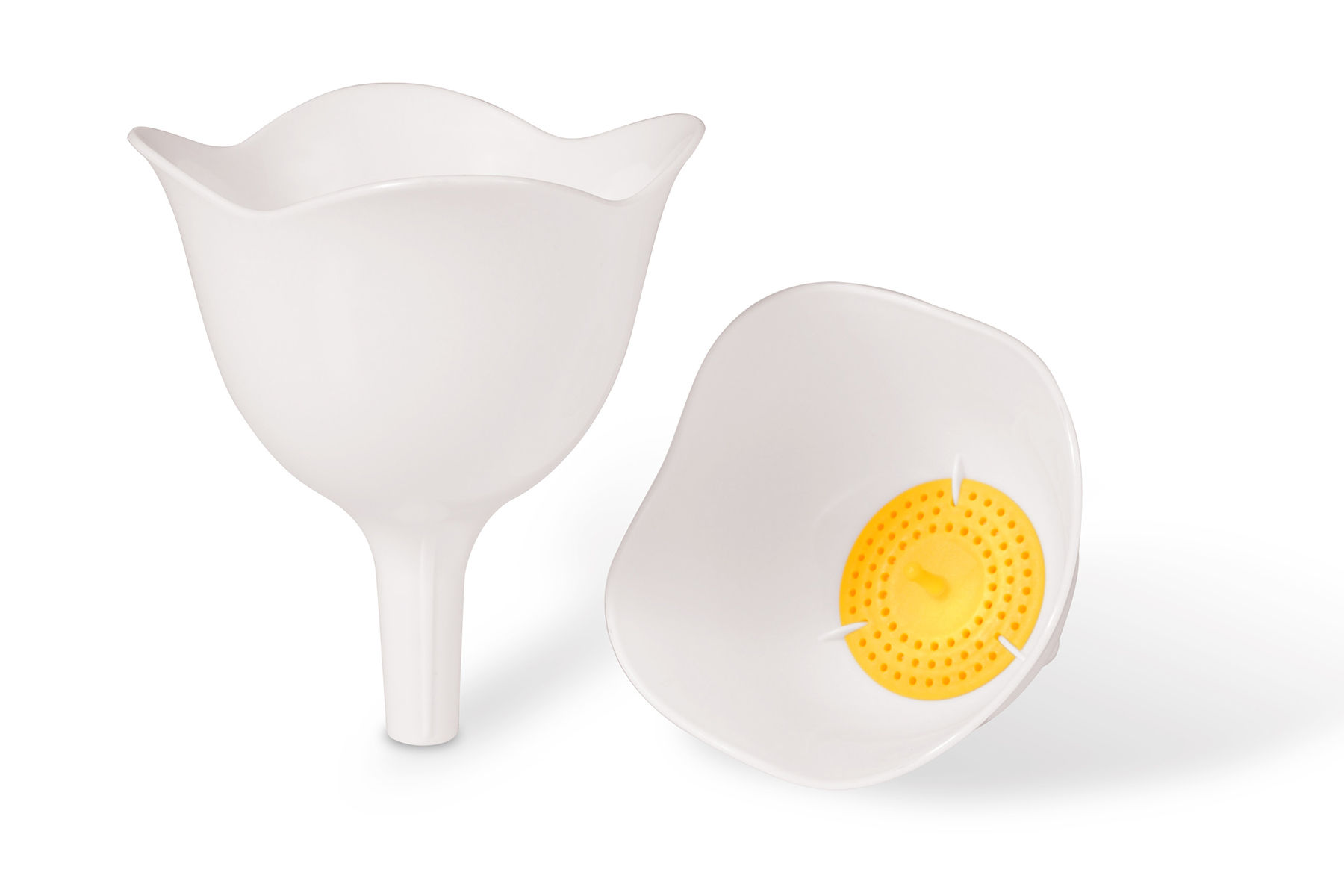 CA1331   3-PIECE FUNNEL AND STRAINER SET	花型隔篩漏斗