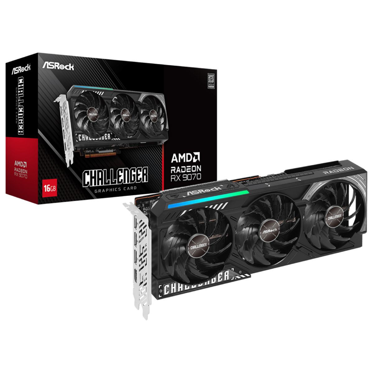Tarjeta Asrock Radeon Rx9070 Challenger 16gb