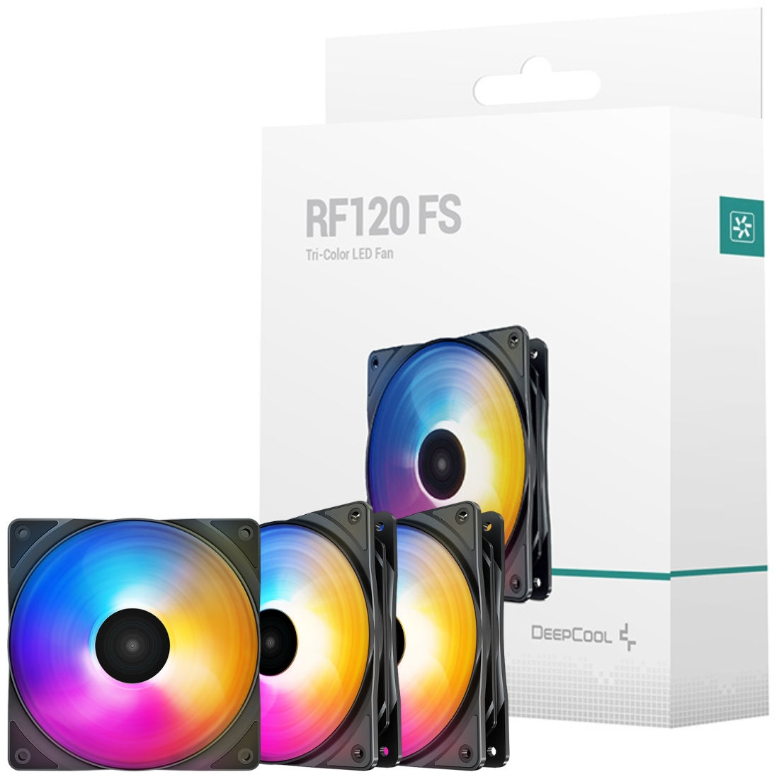 Fan Cooler Deepcool RGB RF 120 FS (3 en 1)