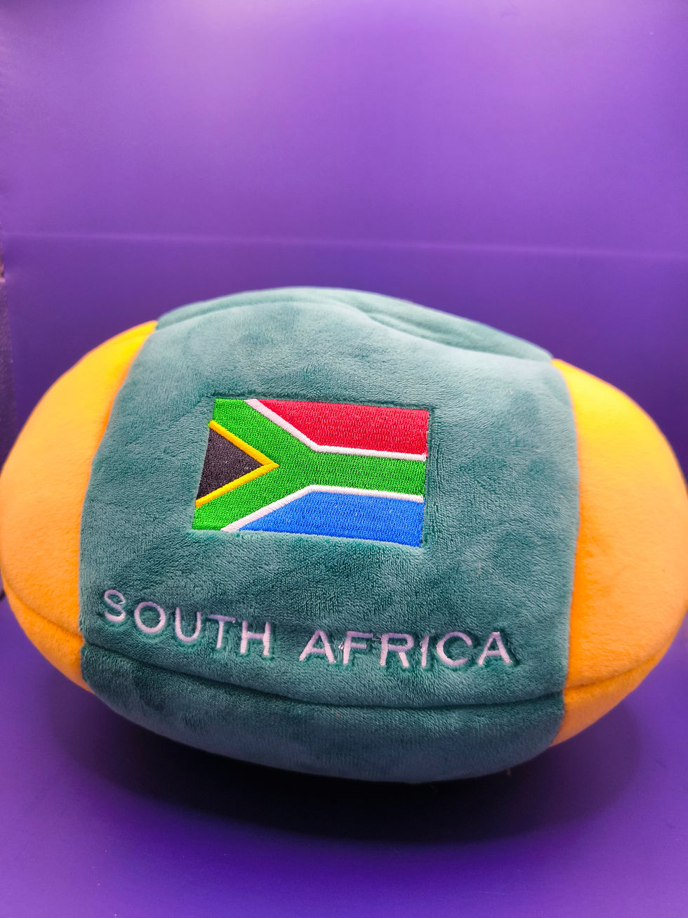 Ballon de rugby en peluche personnalisé