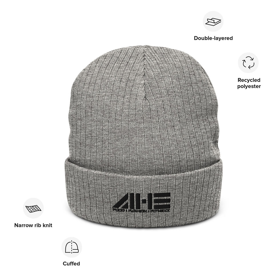 Thumbnail: Ribbed knit beanie
