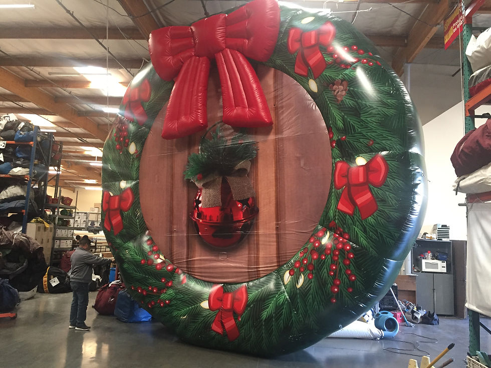 Giant Inflatable Christmas Wreath