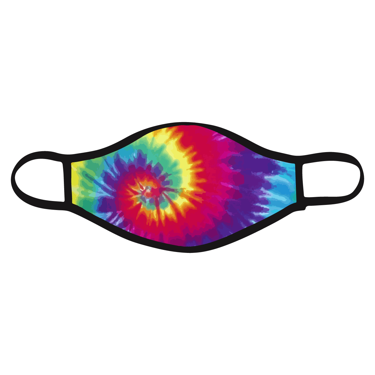 Custom Printed Tie Dye Mask - 5 Pack